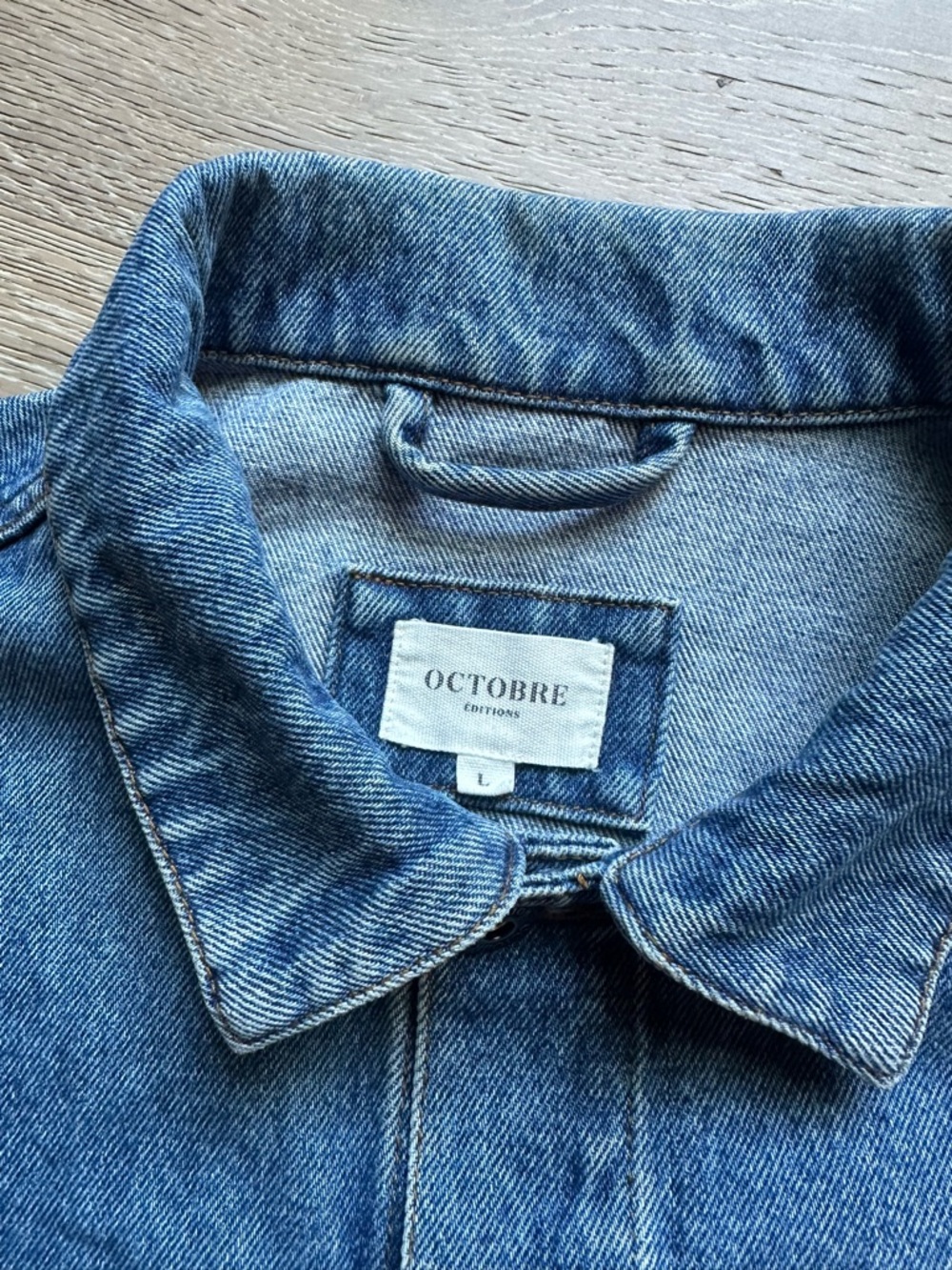Sezane Octobre Editions denim jacket Size L